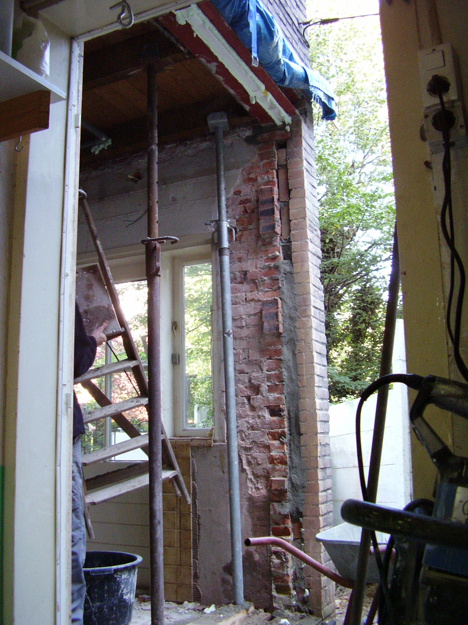 Keuken aanbouw in tuindorp